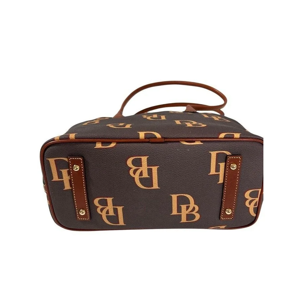 Dooney & Bourke Wren Zip Tote Wine Leather Trim Shoulder
